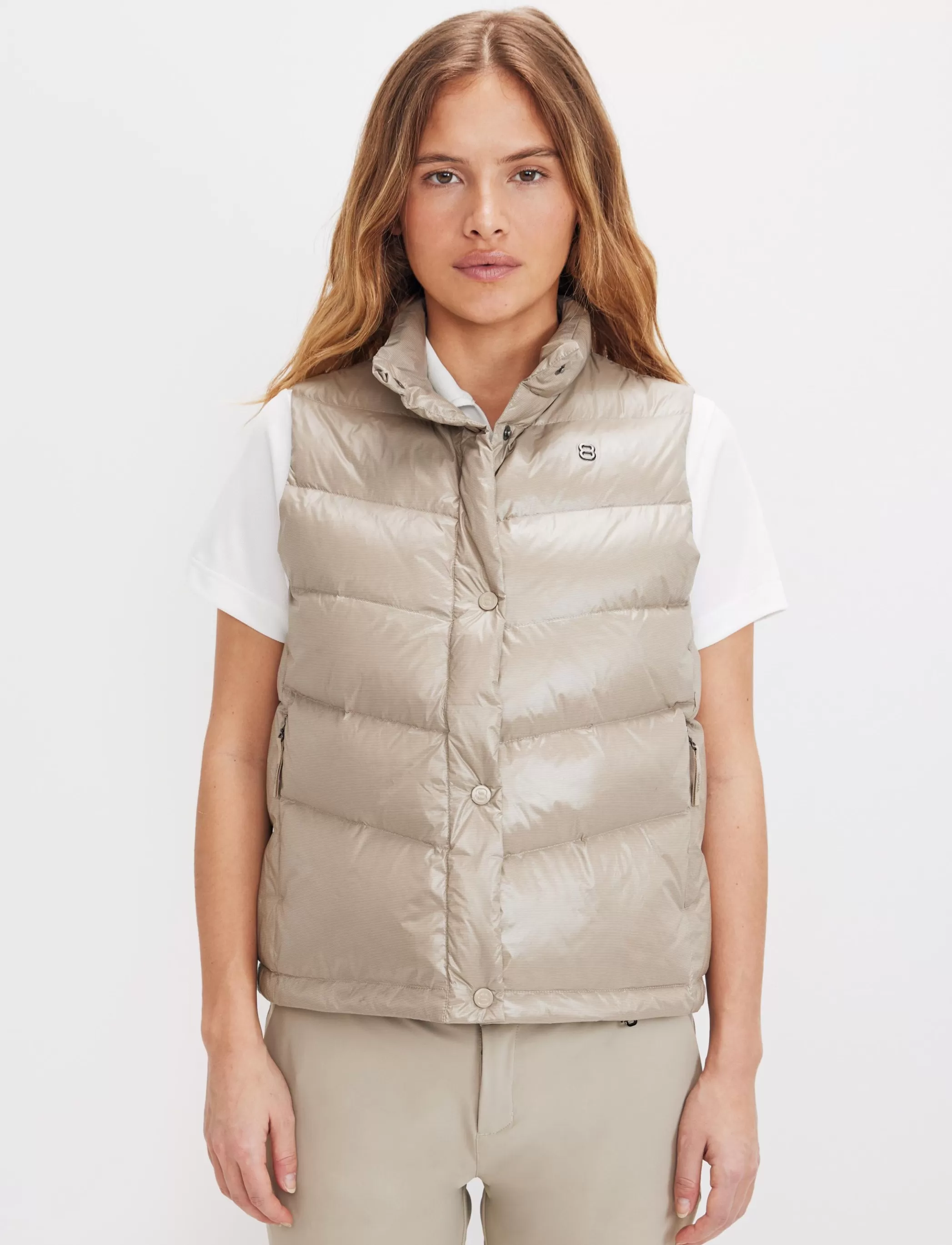 Flash Sale Bella W Down Vest - Lt Beige Klader