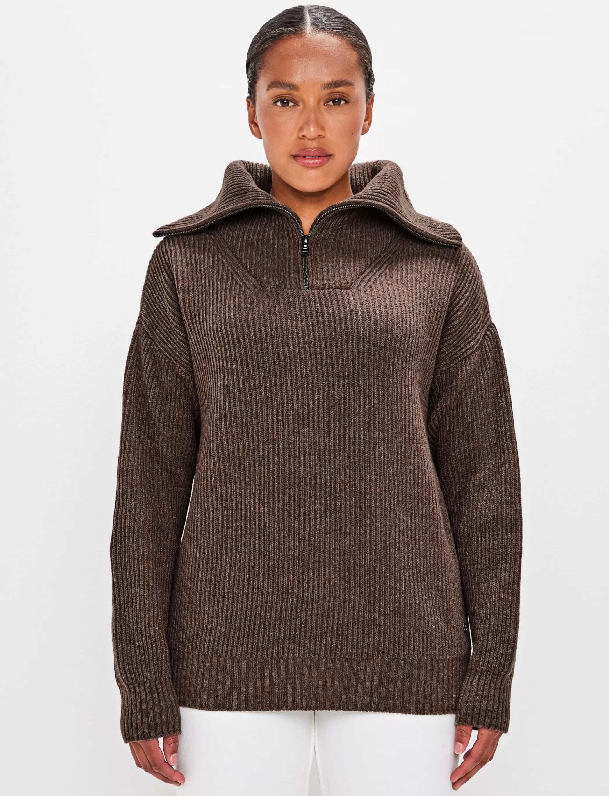 Best Bessie W Wool Sweat - Pale Brown Klader