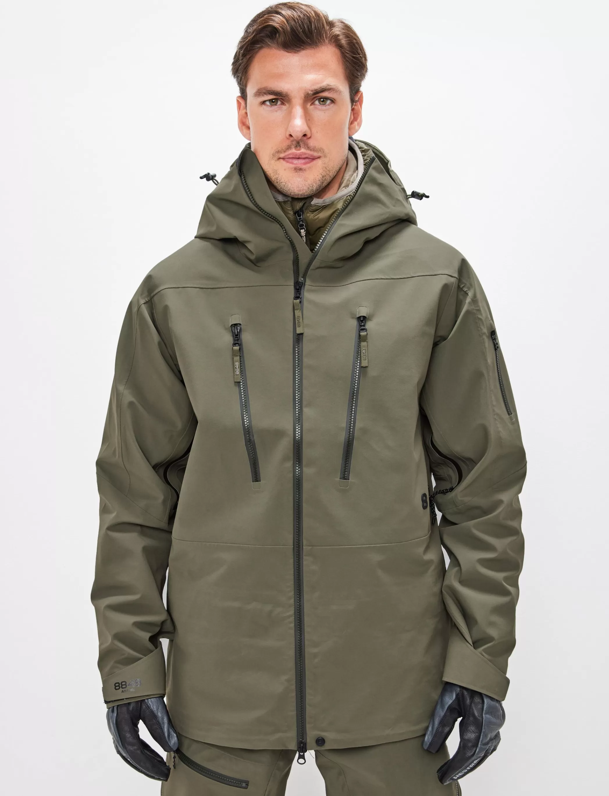 Shop Gansu 4.0 Shell Jacket - Army Green Klader