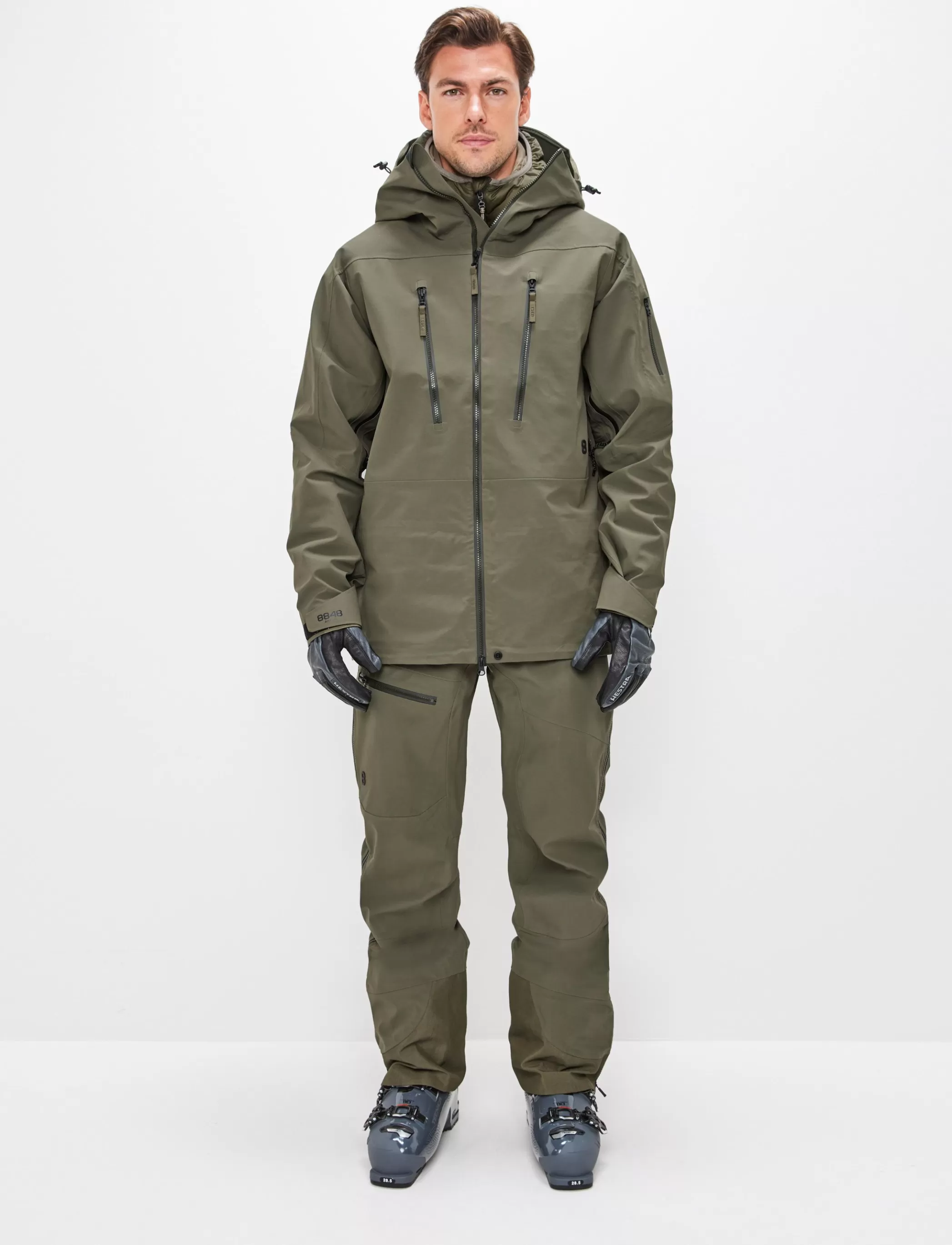 Shop Gansu 4.0 Shell Jacket - Army Green Klader