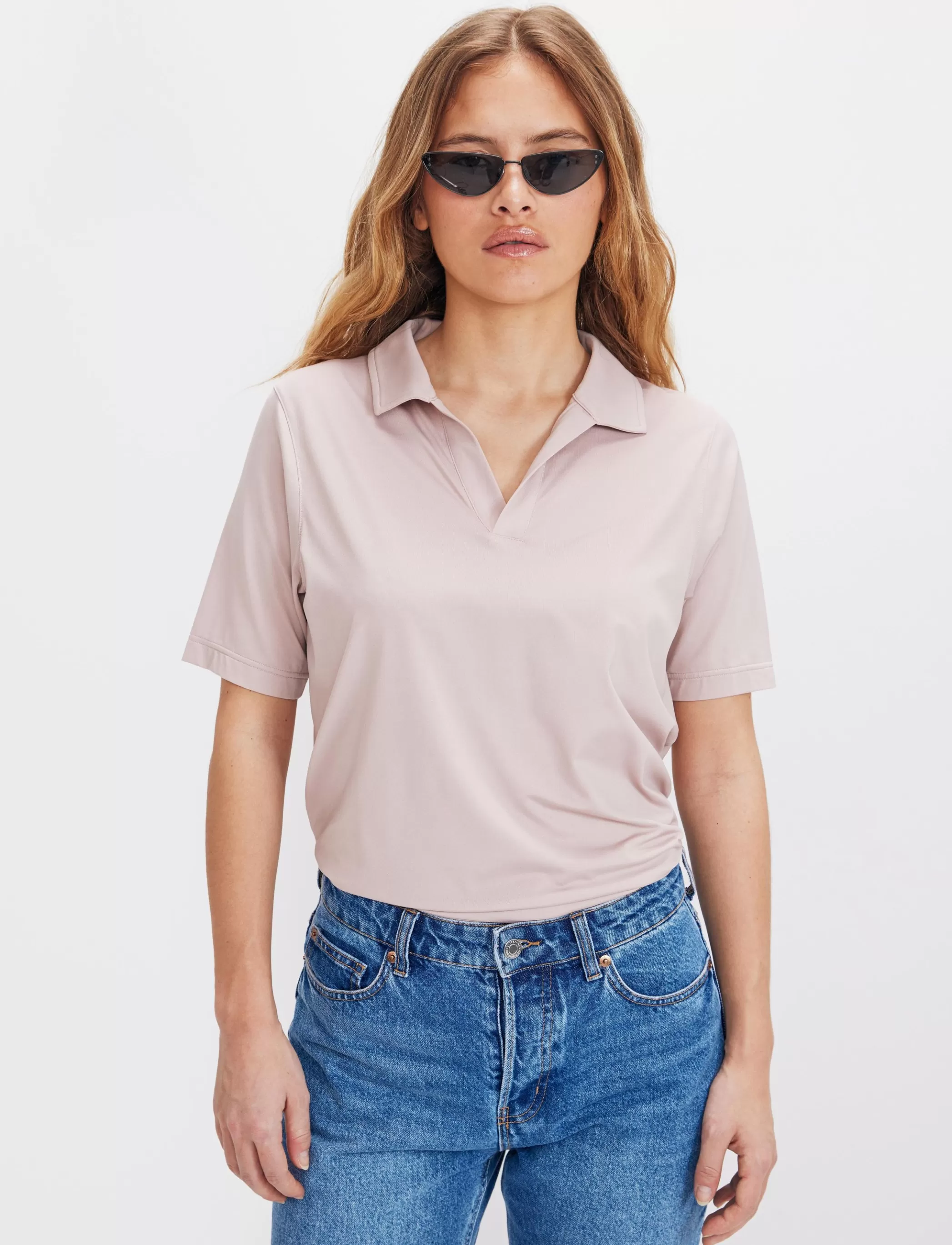 Cheap Ice W Polo Shirt - Powder Pink Klader