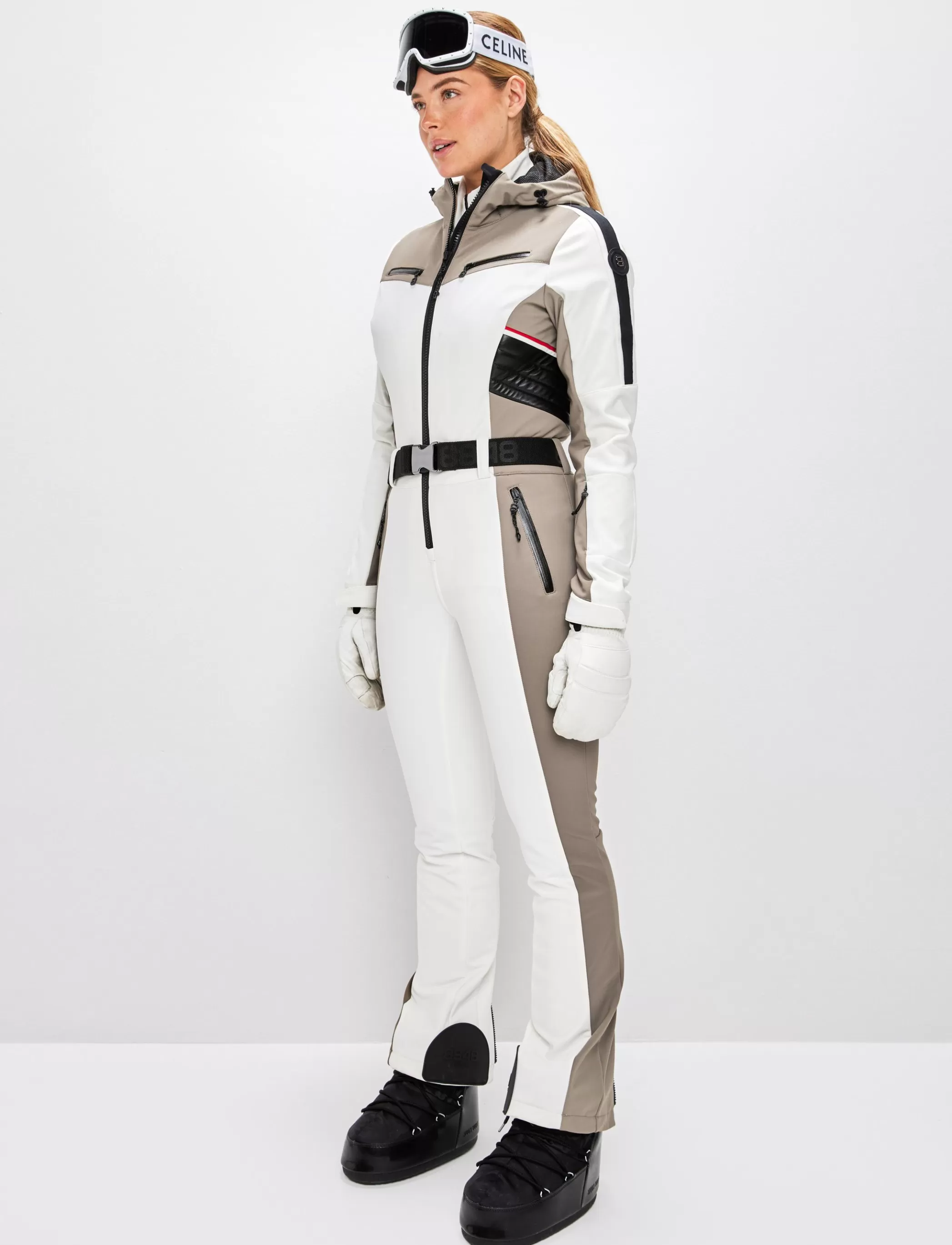 Cheap Lara W Ski Suit - Blanc/Fallen Skidkläder