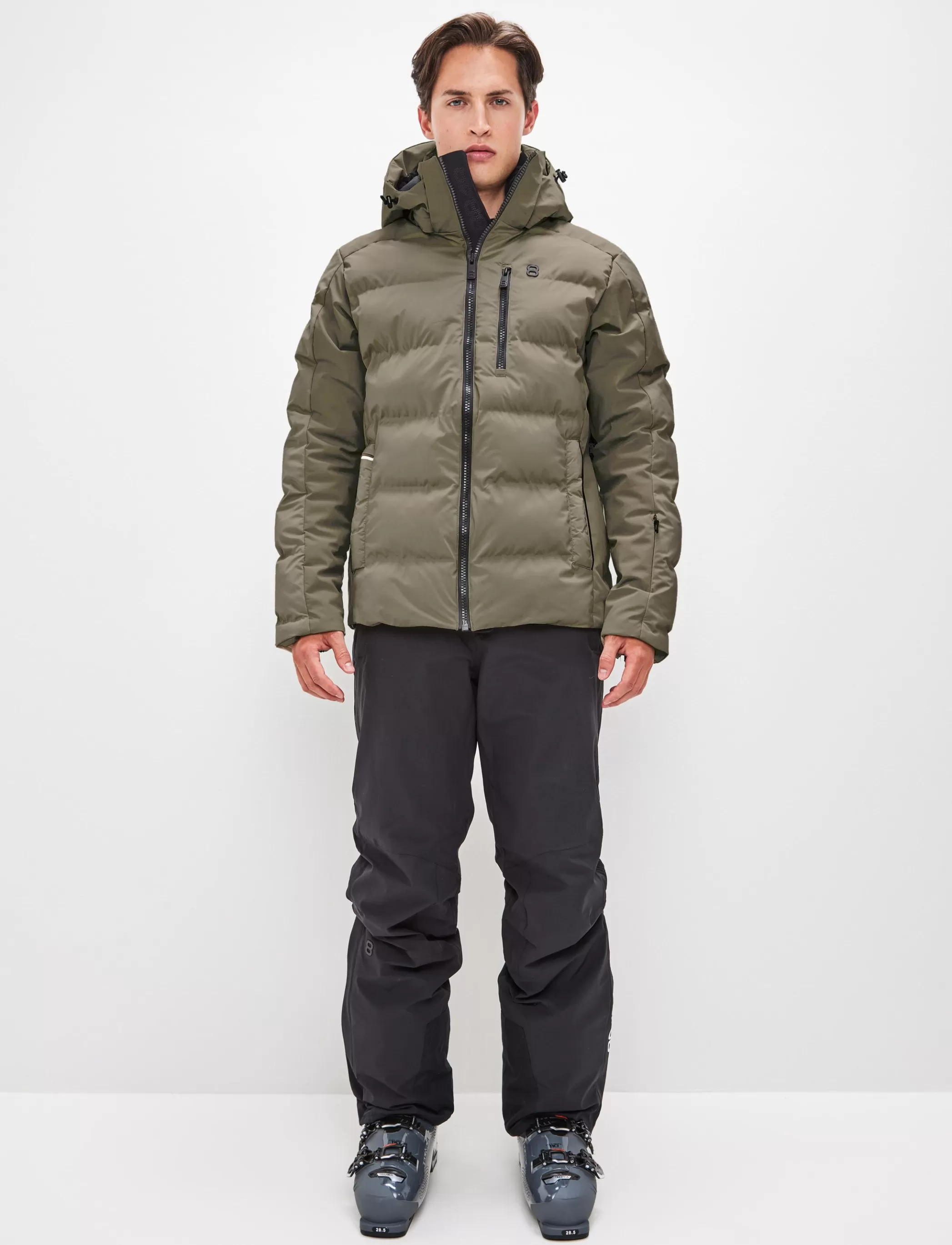 Cheap Malik Ski Jacket - Army Green Klader