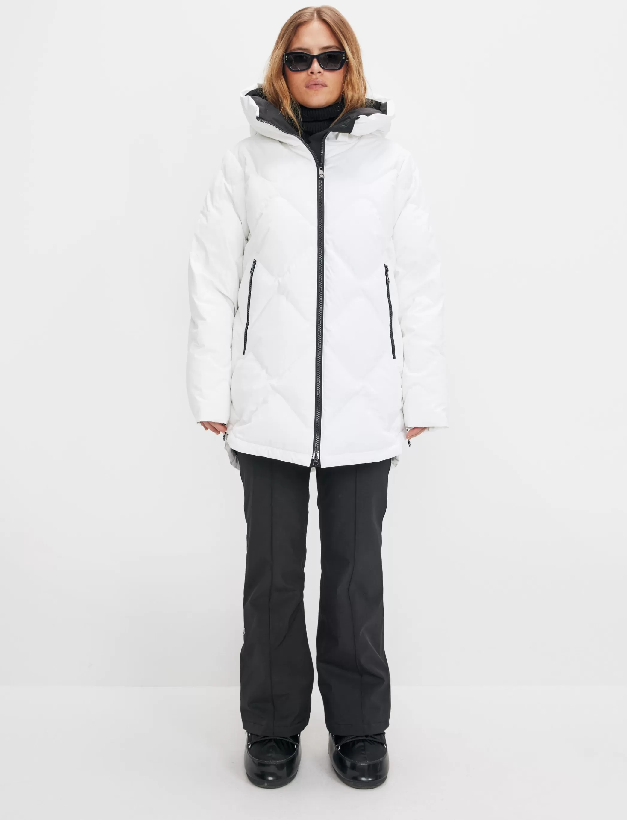 Cheap Nadine W Ski Parka - Blanc Skidkläder