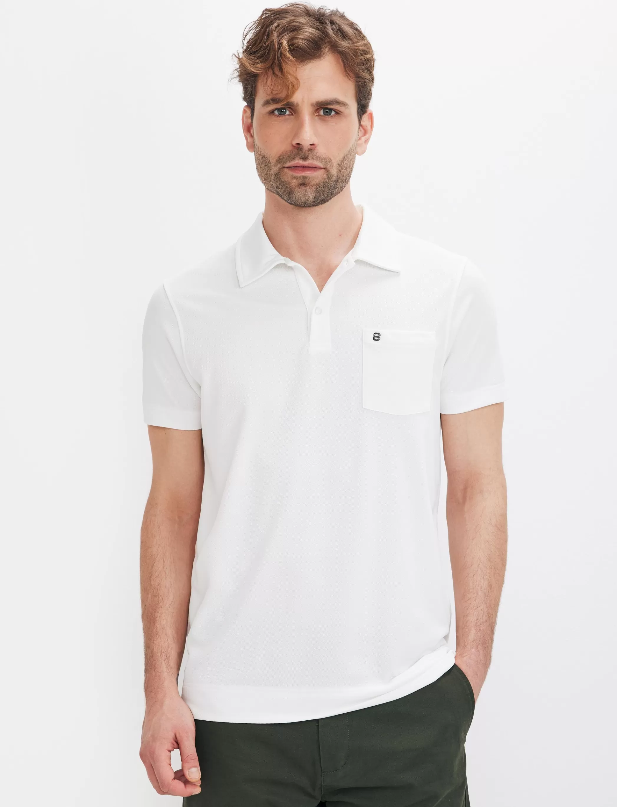 Best Sale Phase Tech Polo Shirt - White Klader