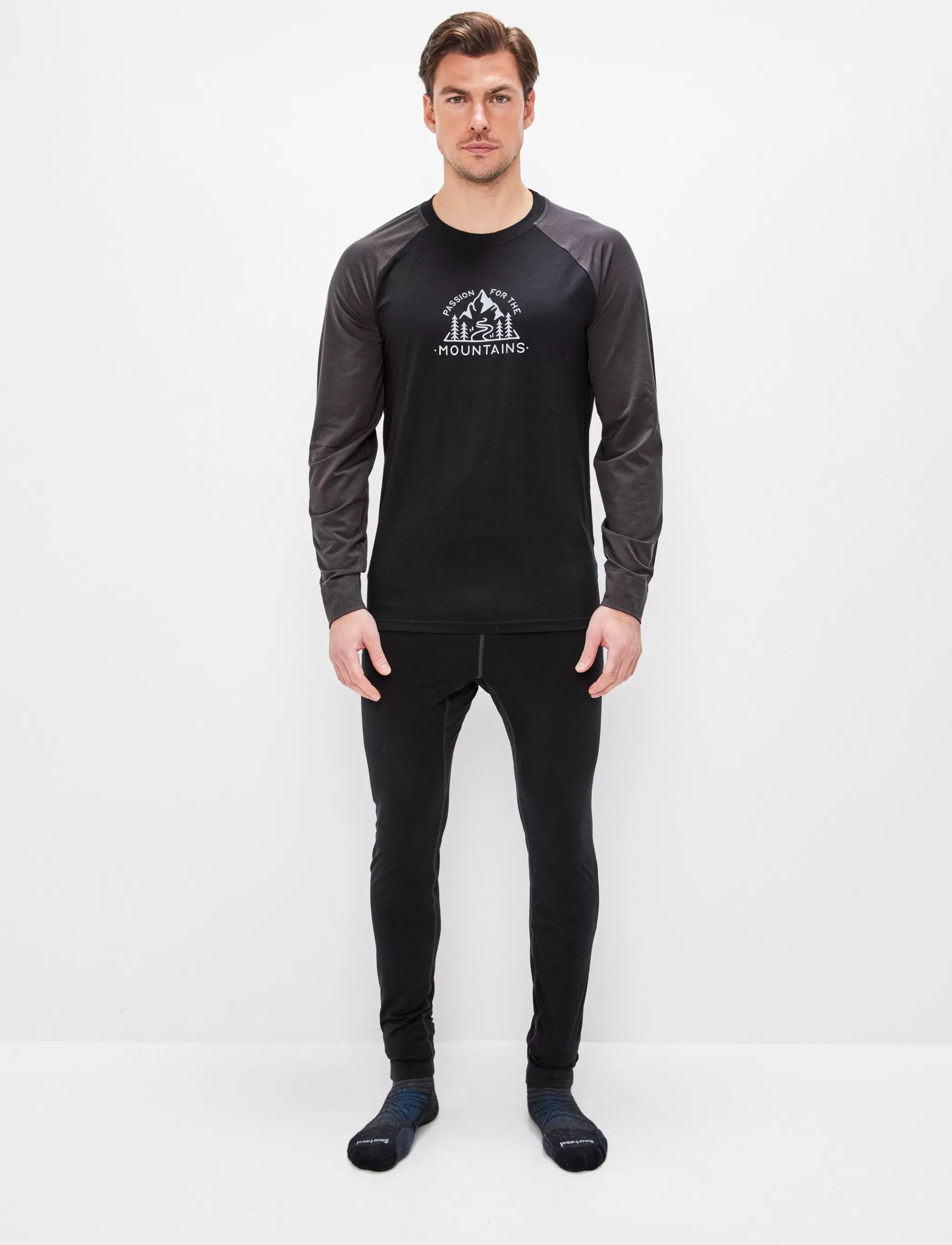 Hot Polar Wool Ls - Black Skidkläder