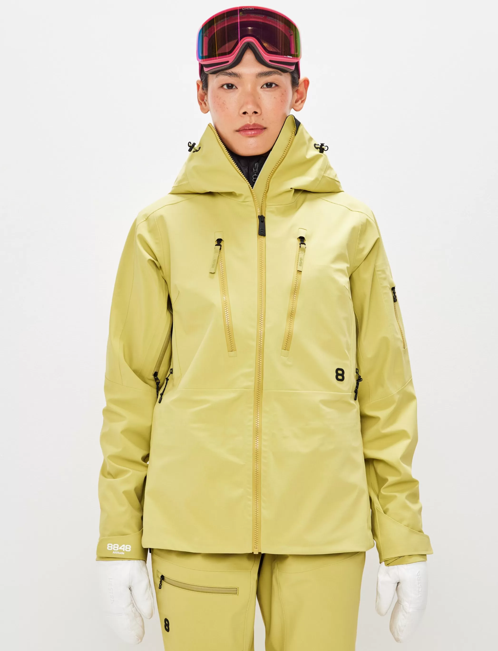 Sale Pow 3.0 W Shell Jacket - Flax Yellow Klader