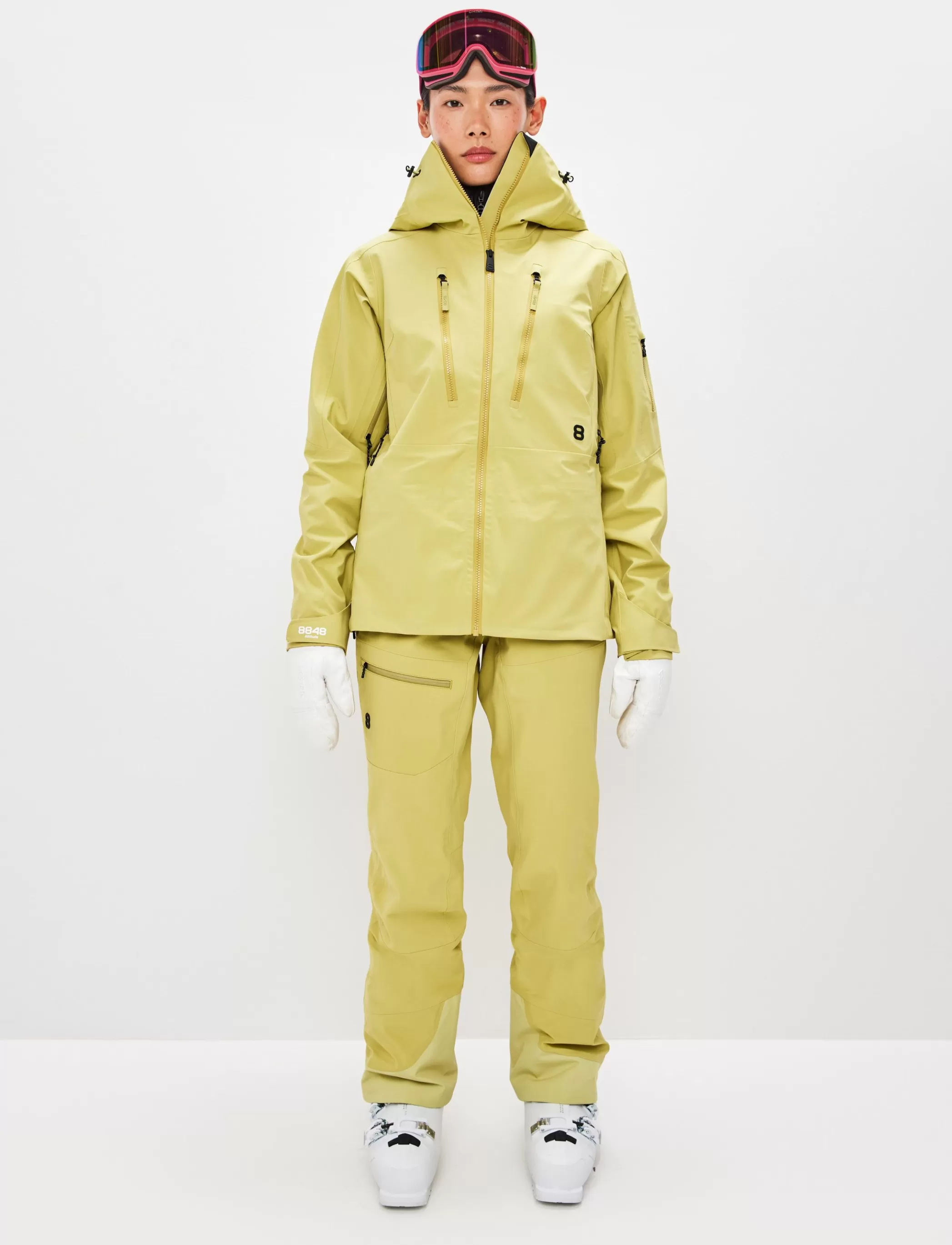 Sale Pow 3.0 W Shell Jacket - Flax Yellow Klader