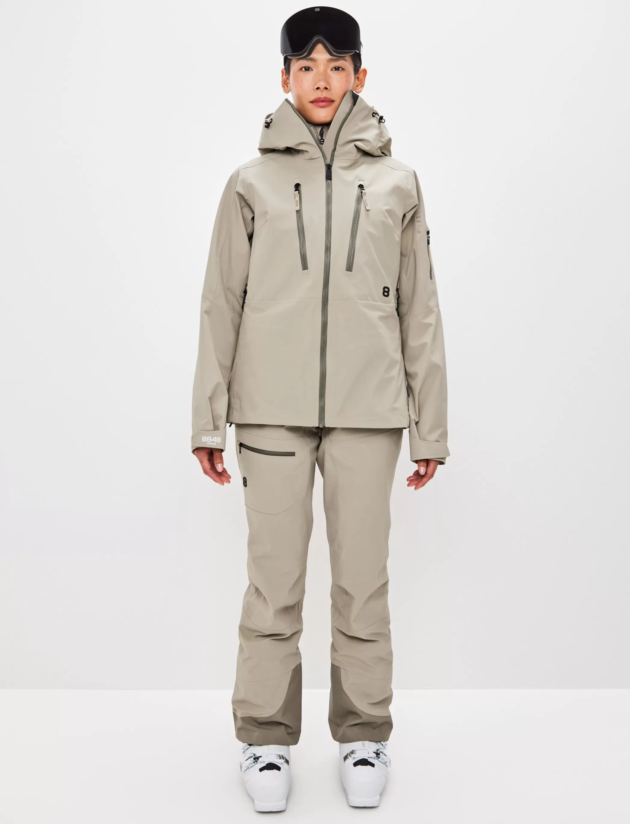 Online Pow 3.0 W Shell Jacket - Lt Fallen Rock Skidkläder