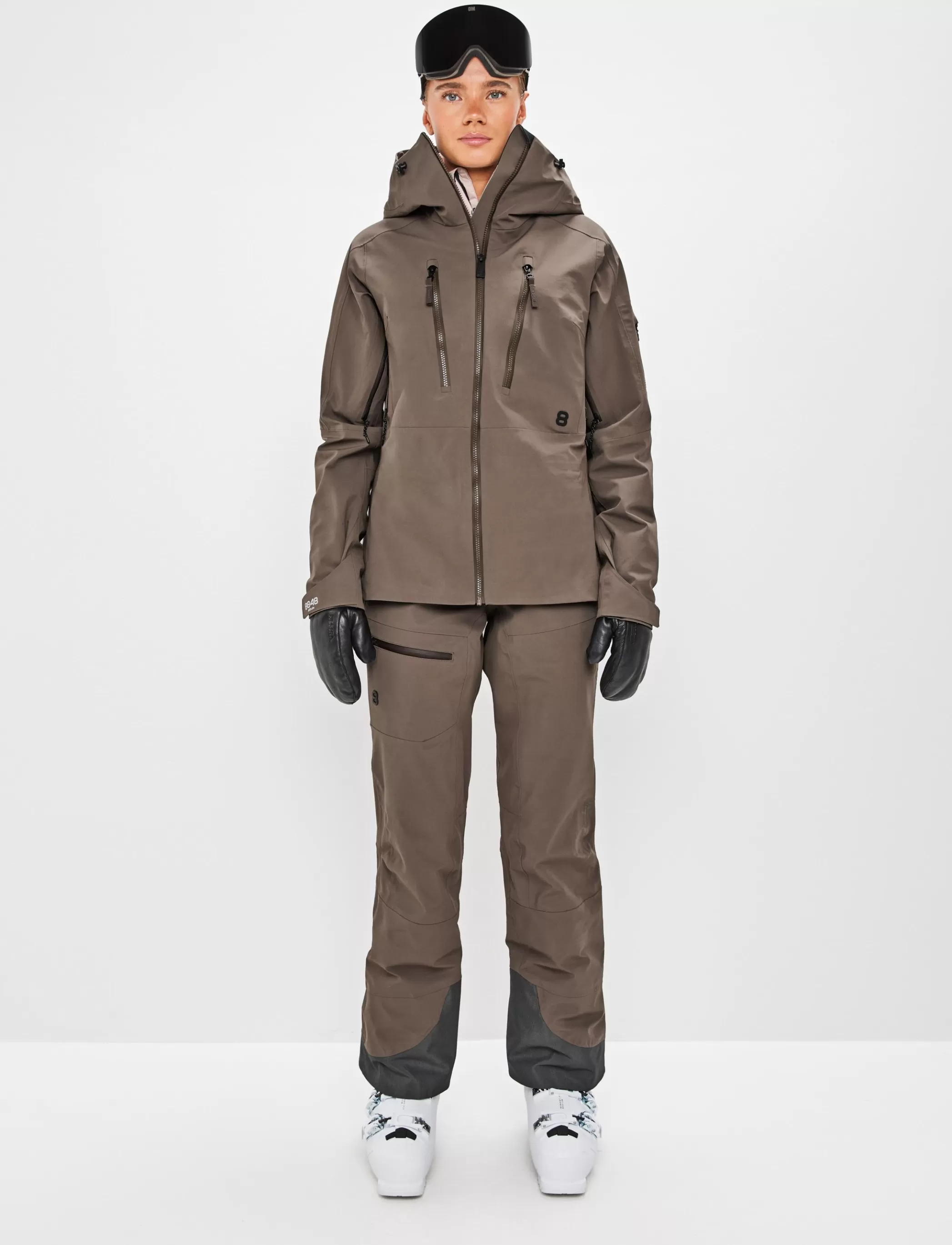 Sale Pow 3.0 W Shell Jacket - Pale Brown Skidkläder