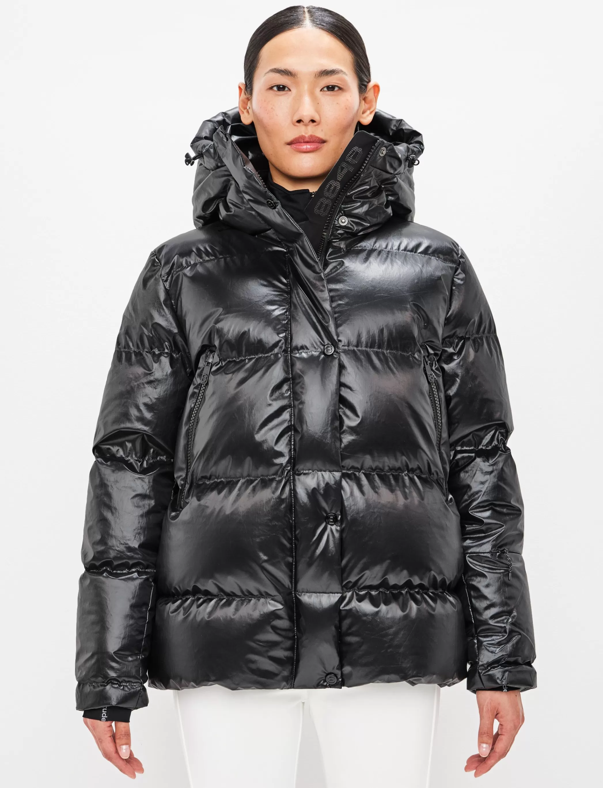 Outlet Sarah W Ski Down Jacket - Black Klader