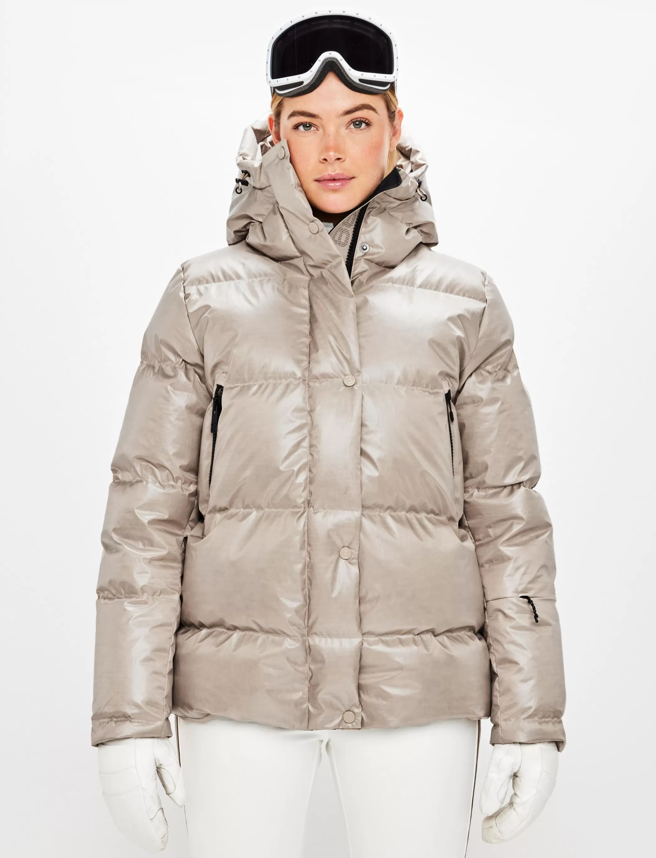 Fashion Sarah W Ski Down Jacket - Lt Fallen Rock Klader