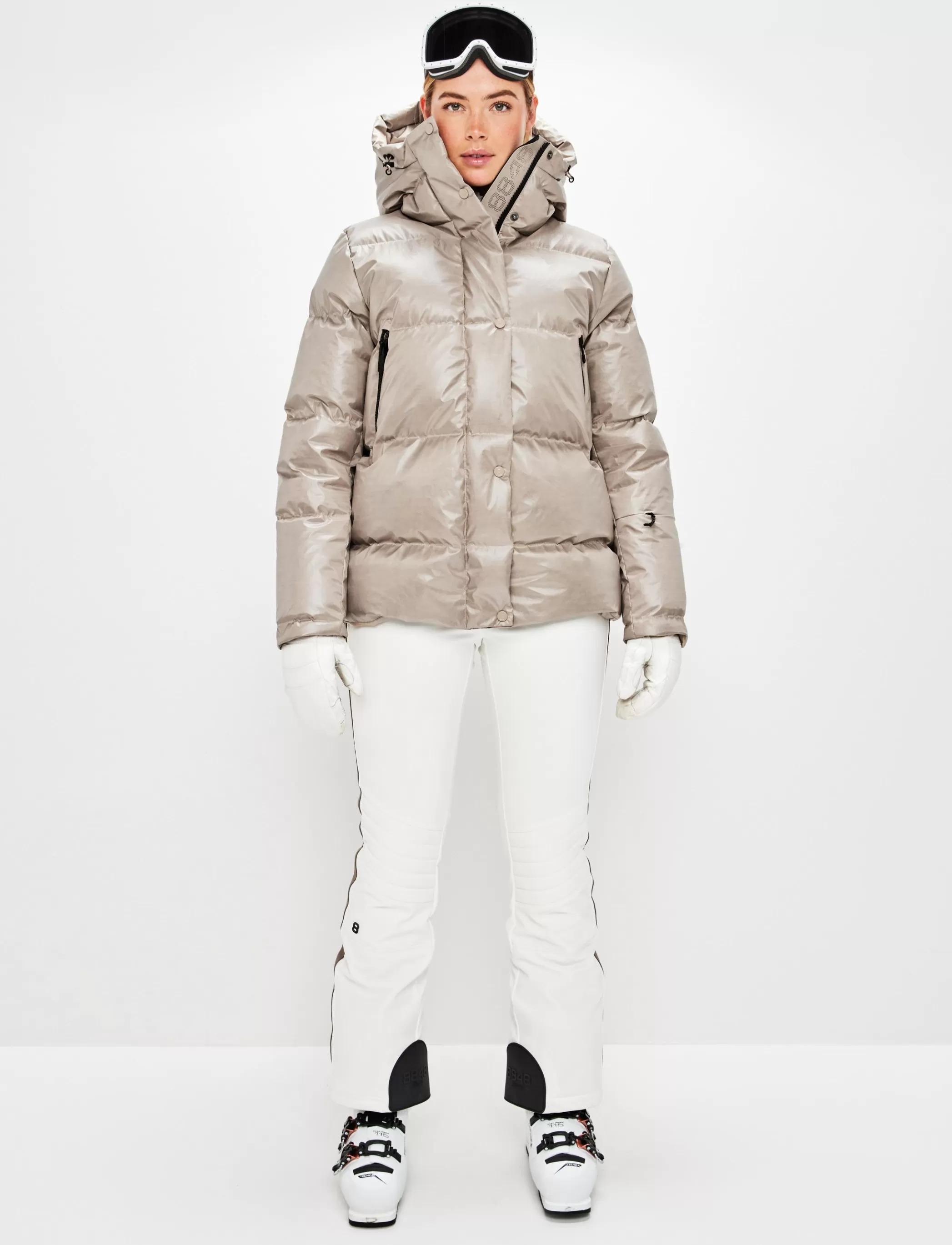 Fashion Sarah W Ski Down Jacket - Lt Fallen Rock Klader