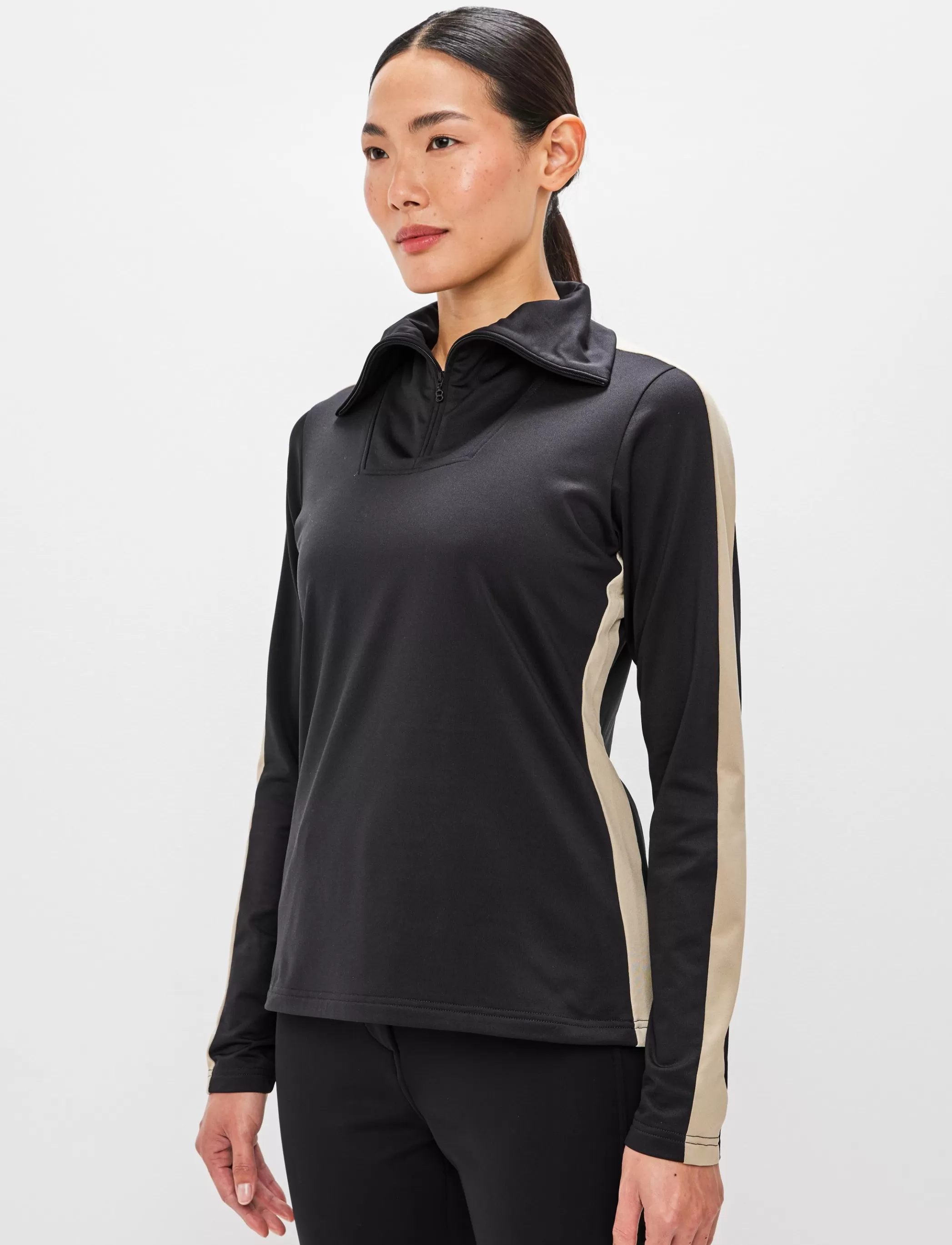 Store Vanessa W 1/2 Zip Sweat - Black Skidkläder