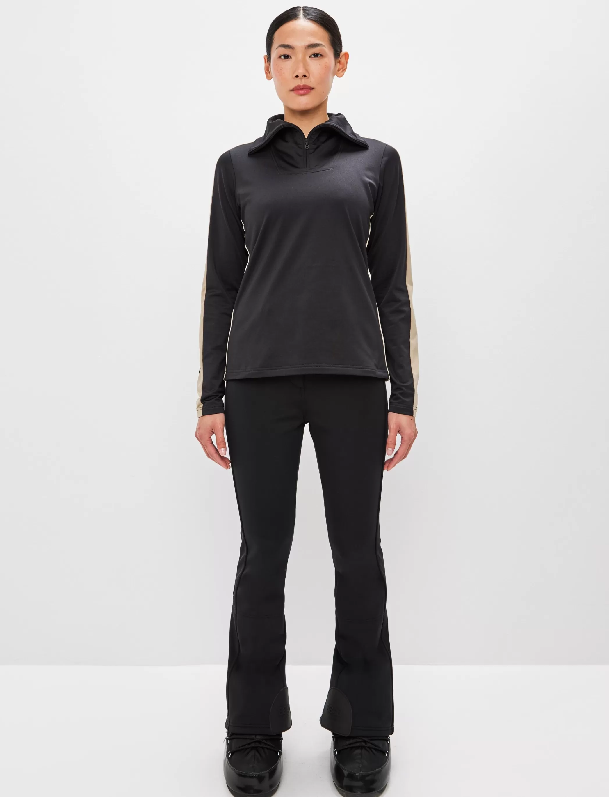 Discount Vanessa W 1/2 Zip Sweat - Black Klader