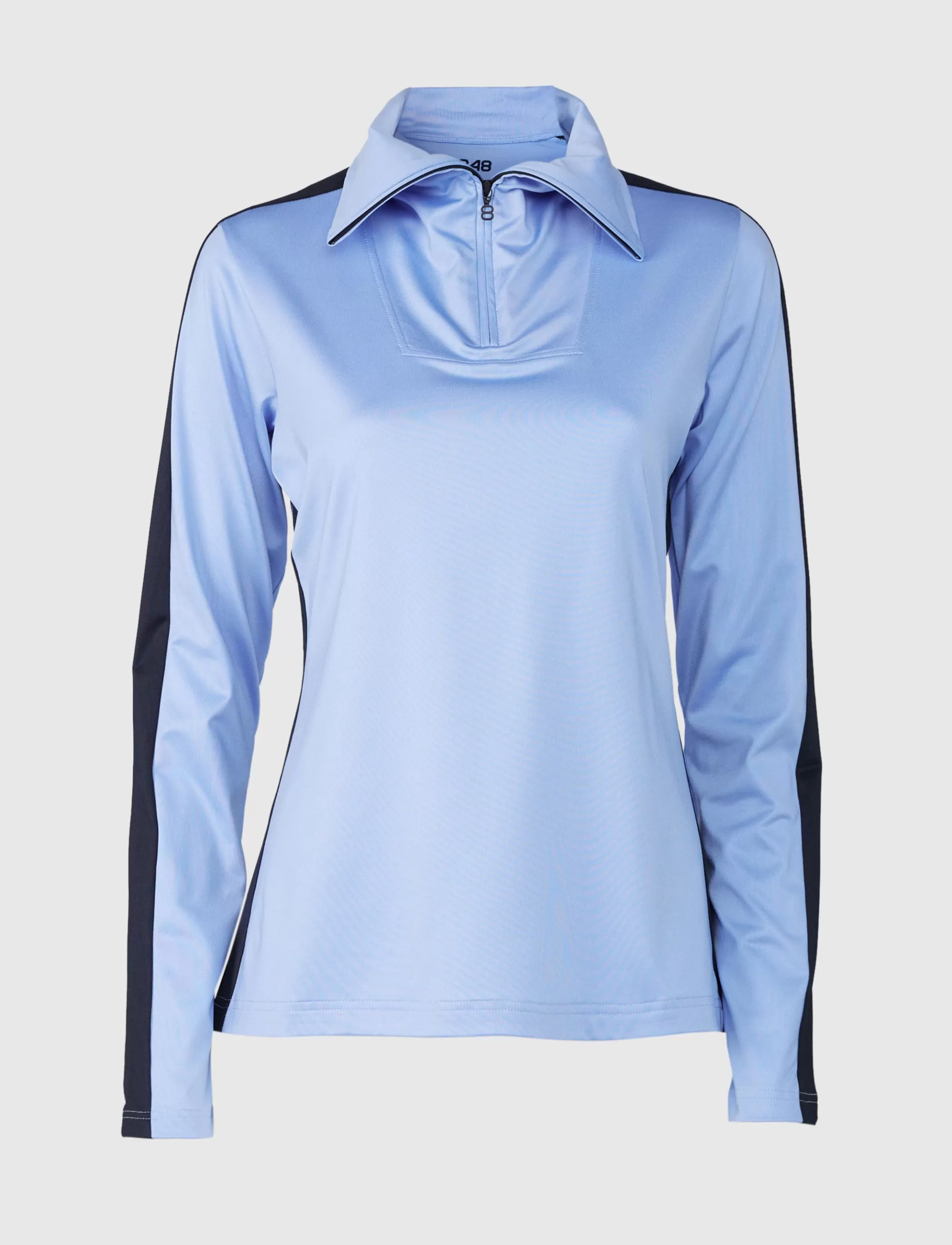 Shop Vanessa W 1/2 Zip Sweat - Hortensia/Navy Klader