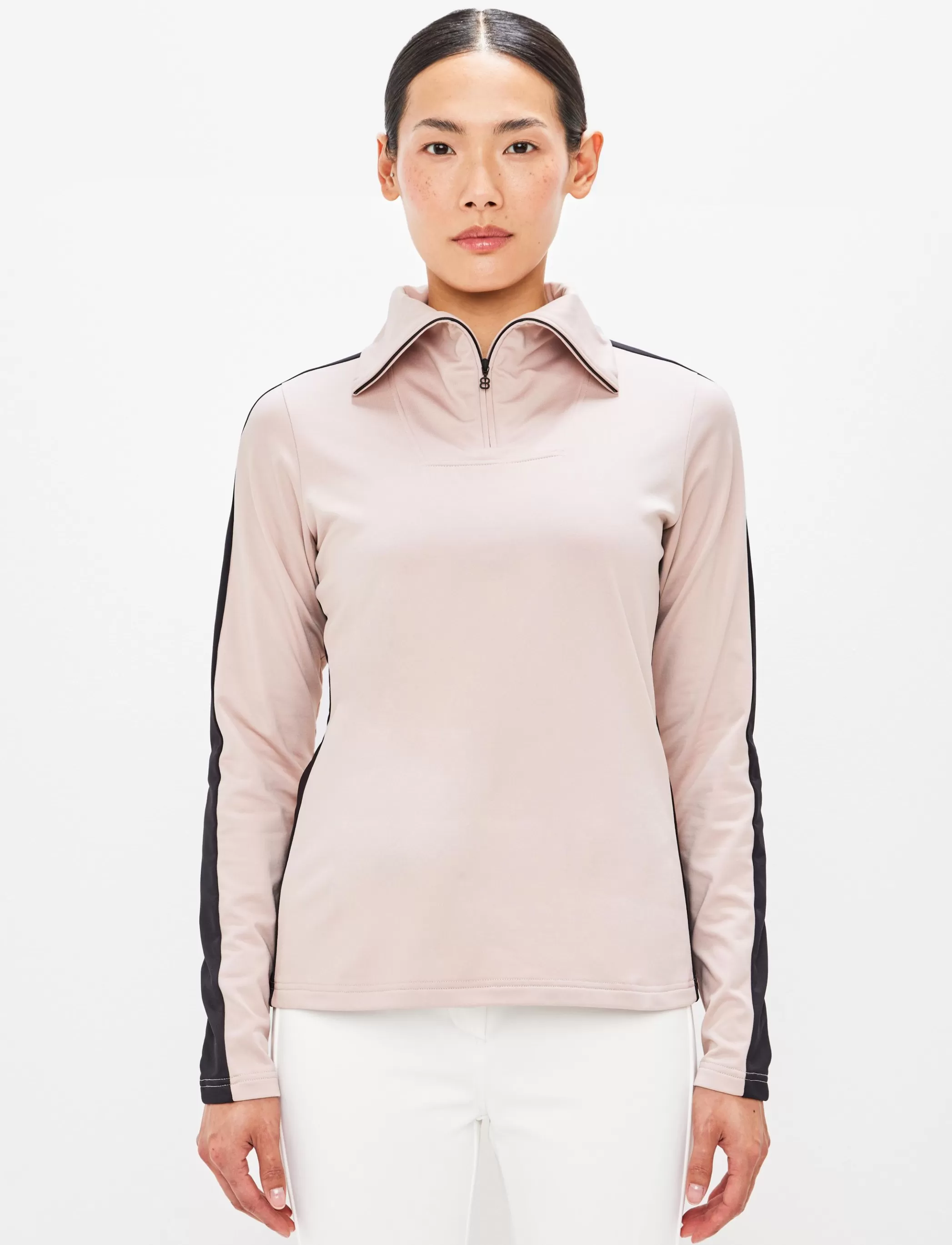 Best Vanessa W 1/2 Zip Sweat - Powder Pink Klader